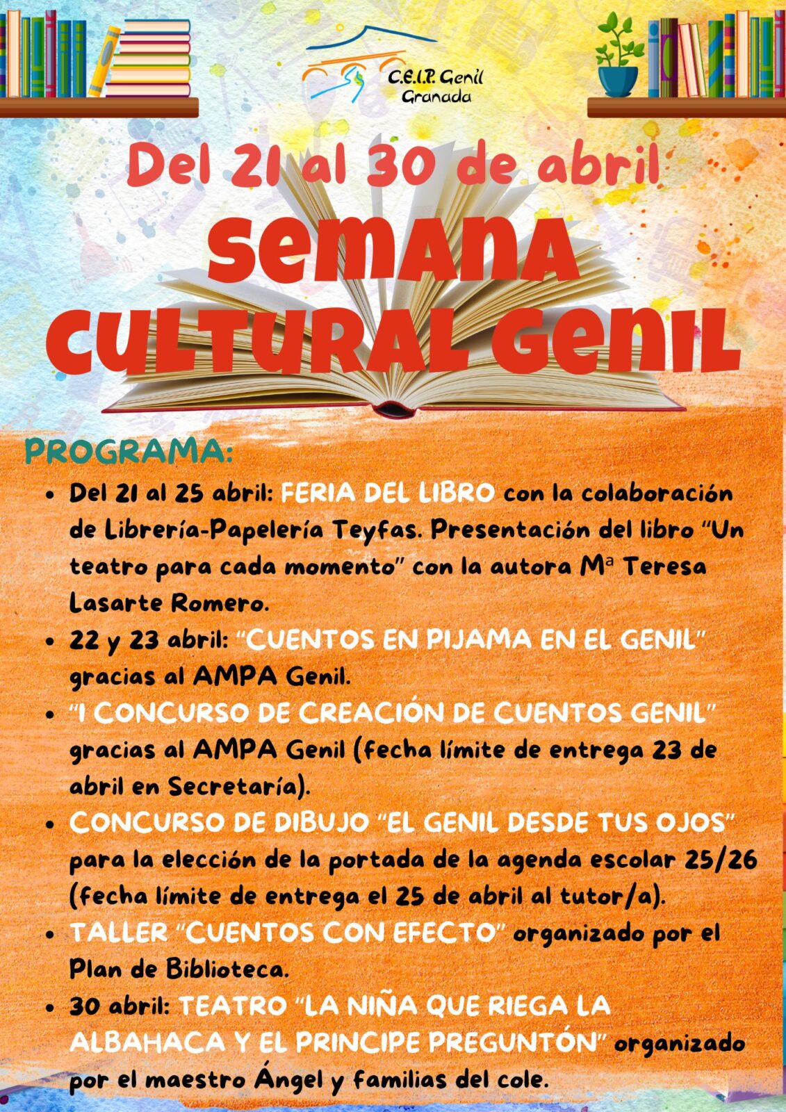 Cartel de la Semana Cultural Genil